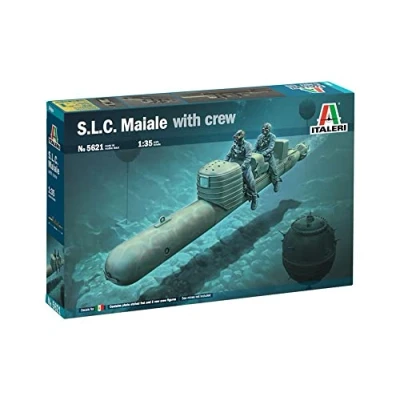 Afbeelding van 1:35 Italeri 5621 S.L.C. Maiale with crew Plastic Modelbouwpakket