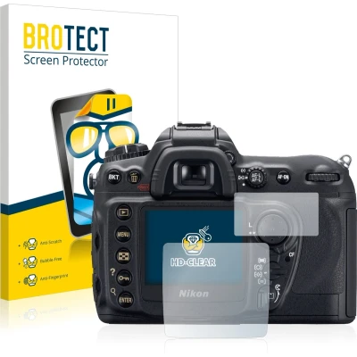 Afbeelding van BROTECT Screenprotector voor Nikon D200 Folie Beschermfolie transparant (2 Stuks)