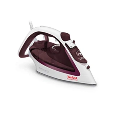 Afbeelding van Tefal FV5716 Easygliss Plus stoomstrijkijzer, 190 g/min, verticale stoomstoot, watervulopening, stabiel rek, Durilium AirGlide zool, wit/bordeaux