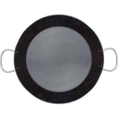 Afbeelding van WECOOK! Kratha Paella pan inductie 34 cm, 6 porties, XYLAN PLUS antiaanbaklaag, milieuvriendelijk, PFOA vrij, geperst aluminium, dikte 3 mm, glaskeramiek, gas, vaatwasser, zwart