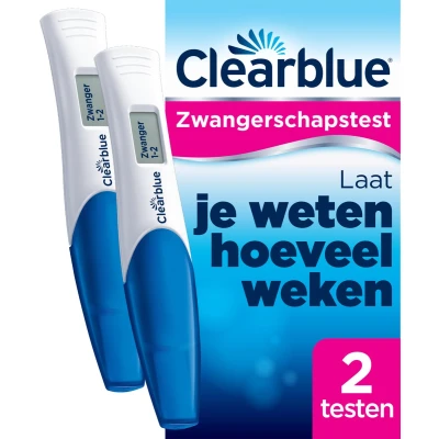 Afbeelding van Clearblue Zwangerschapstest Met Wekenindicator 2 test
