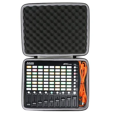 Afbeelding van co2CREA harde reishoes beschermhoes voor Akai Professional APC Mini MK2 USB MIDI Pad Controller (alleen doos, alleen hoes) (zwart)