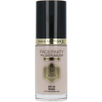 Afbeelding van Max Factor Facefinity All Day Flawless 3 in 1 Airbrush Finish Foundation C10 Fair Porcelain