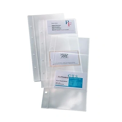 Afbeelding van SIGEL VZ350 Visitekaarthoezen VZ300 en VZ204 voor 80 kaarten, 10 stuks