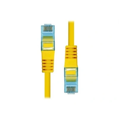 Image de ProXtend Cordon de raccordement RJ 45 (M) pour 15 m 6 mm UTP CAT 6a IEEE 802.3at sans halogène, moulé, crochet, bloqué jaune
