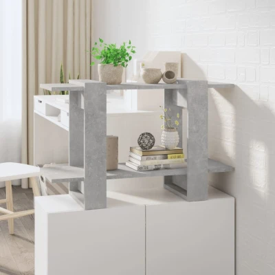 Afbeelding van Boekenkast/kamerscherm 80x30x51 cm betongrijs