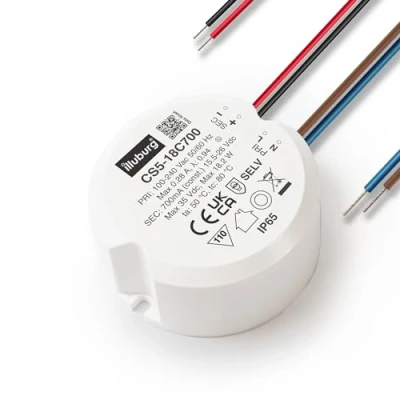 Afbeelding van illuburg Led transformator, waterdicht, IP65, 700 mA, constante stroom, 11 W, 18 led, voeding, driver voeding