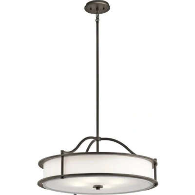 Afbeelding van Kichler LED Pendelarmatuur Emory 4X E27 Max 60W Dimbaar Olde Bronze