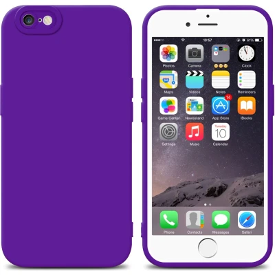 Afbeelding van Cadorabo Hoesje geschikt voor Apple iPhone 6 PLUS / 6S in Fluid DONKER PAARS Beschermhoes gemaakt van flexibel TPU silicone Cover Case