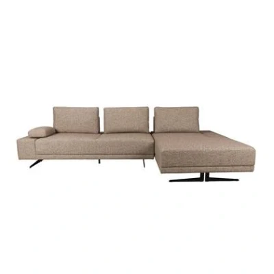 Afbeelding van Dutchbone Shelly Bank Cinnamon Rechts Chaise Longuen Bruin