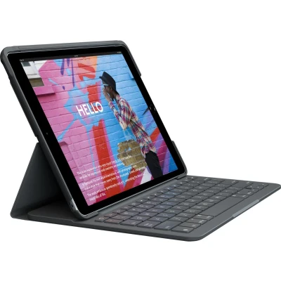 Afbeelding van Logitech Keyboard Slim Folio, Bluetooth, grafiet voor Apple iPad 10.2&quot;, Gen.7/8/9, DE, retail