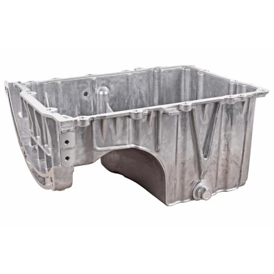 Afbeelding van VAICO V25 1418 Carterpan Met olieaftapschroef afdichtring, Zonder oliekuipafdichting Aluminium FORD: FOCUS 3, FIESTA 6, Grand C Max