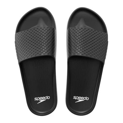 Afbeelding van Speedo Essential Slides Pool Sliders Quick Dry glijbaan voor heren, zwart.