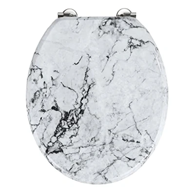 Afbeelding van Wenko Wc bril Onyx 37 X 42,5 Cm Mdf Wit