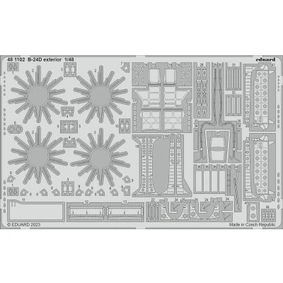 Afbeelding van 1:48 Eduard BIG49373 Accessoires for B 24D Part II Revell set