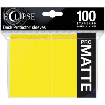Afbeelding van Eclipse Matte Deck Protectors Lemon Yellow (100 stuks)