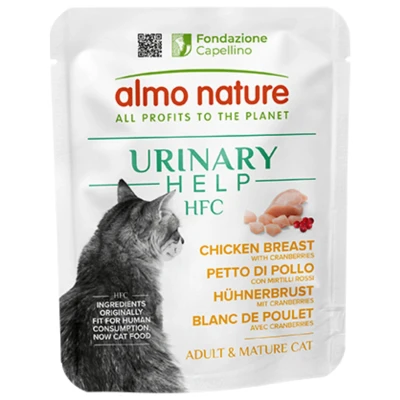 Afbeelding van Almo Nature Hfc Urinary Kattenvoer Kippenborst Cranberry 50 g