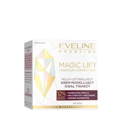 Afbeelding van Eveline Cosmetics Magic Lift Verjongende nachtcrème met 12% actief complex anti aging verzorging voor rijpe huid