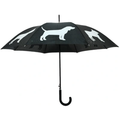 Afbeelding van Merkloos Paraplu Honden Reflecterend / Zwart 85 CM