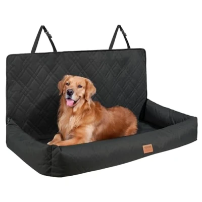 Image de VEVOR Siège d&#039;auto pour chiens moyens et grands animal de compagnie 45 kg noir