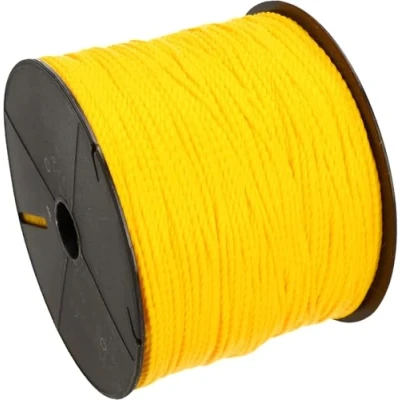 Afbeelding van KOTARBAU® Scheurvast metseltouw 150 m 2,0 mm bouwtouw uitlijningskoord bouwkabel looddraad bestratingskoord metselwerk touw