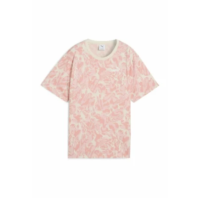 Afbeelding van Puma Nature 20 AOP Tshirt print, Dames, Maat: XS, Alpine snow