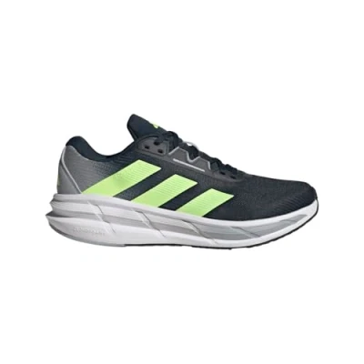 Afbeelding van adidas Questar 3 hardloopschoenen voor heren, Aurora ink/hi res geel/halo zilver