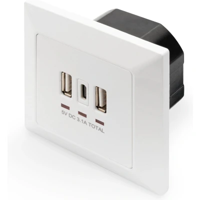 Afbeelding van Digitus DA 70618 USB laadbus Met Wit