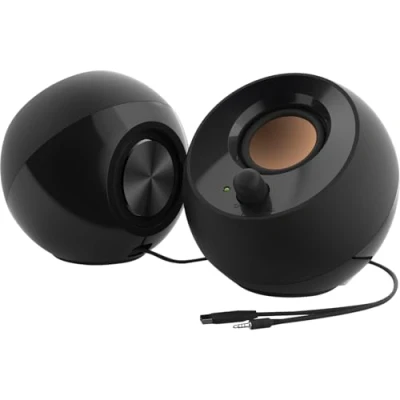 Image de Creative Labs Pebble 4.4W Noir haut parleur Hauts parleurs (2.0 canaux, Avec fil, 3,5 mm, 4,4 W, 100 17000 Hz, Noir)