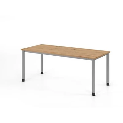 Afbeelding van HILO 19 S Bureau 180 x 80 Tafelhoogte I In hoogte verstelbaar Knoestige Eiken