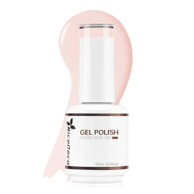 Afbeelding van Nicedeco Nagellak, 15 ml, nude, UV/LED, soak off gel, manicure, pedicure, professioneel, gebruik in salon en thuis, houdt lang eenvoudig aan te brengen, 016