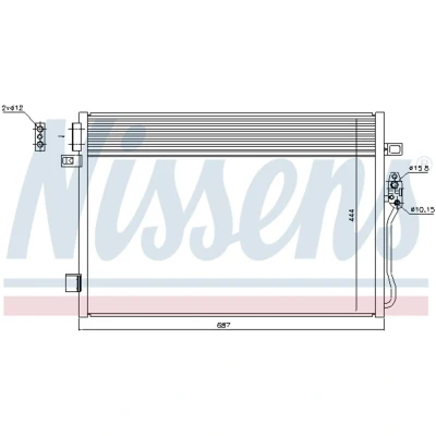 Afbeelding van Nissens Airco condensor 940379