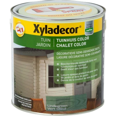Afbeelding van Xyladecor houtbeits tuin color 2,5l lindegroen