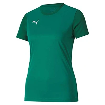 Afbeelding van Puma Teamgoal 23 Sideline Tee W T shirt voor dames, zwart asfalt, XL, Pepper Green Power