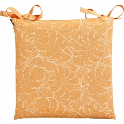 Afbeelding van Madison Toscane zitkussen 46x46 cm outdoor Palm yellow