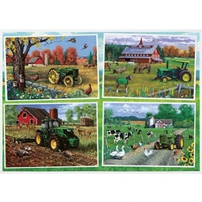 Afbeelding van Ravensburger John Deere Klassieke puzzel van 500 stukjes groot formaat voor volwassenen 16837 elk stuk is uniek, de Softclick technologie betekent dat in elkaar passen