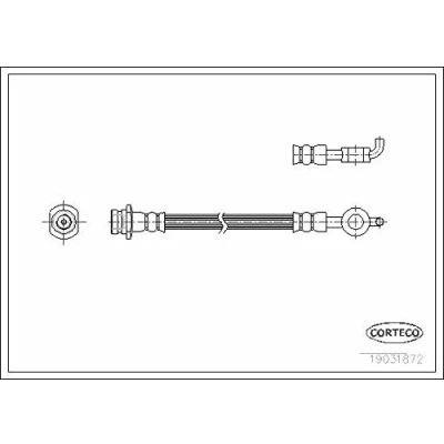 Afbeelding van CORTECO 19031872 Remslang Achteras 180mm
