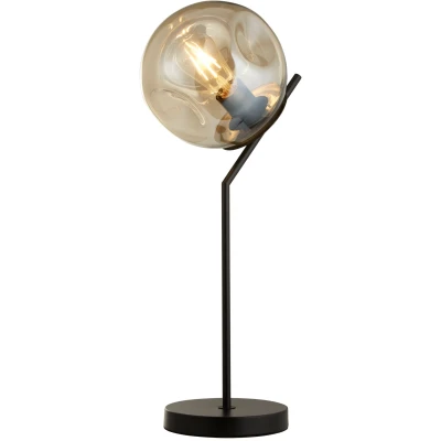 Afbeelding van Searchlight Punch Tafellamp 25 X 57 Cm Zwart En Champagne