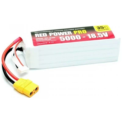 Afbeelding van Red Power LiPo accupack 18.5 V 5000 mAh 35 C Softcase XT90