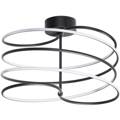 Afbeelding van ETH Slinger Plafonniere Led 40w 2700k 3 stap dimbaar zwart