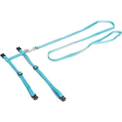 Afbeelding van Beeztees nylon kattentuigje Uni Lichtblauw 27 45 cm x 10 mm