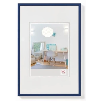 Image de Walther Design Cadre photo bleu 24 x 30 cm Nouveau Lifestyle en plastique KV430L