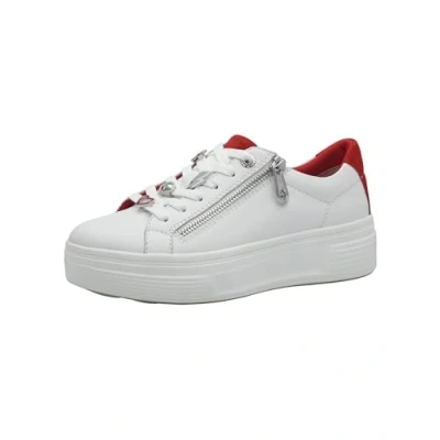 Afbeelding van TAMARIS Comfort Baskets confortables pour femme Blanc/rouge Taille 41 EU, Blanc/rouge, EU