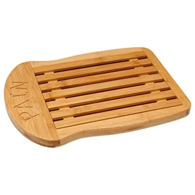 Afbeelding van 5Five Broodplank met opvangbak bamboe bruin 34 x 26 cm