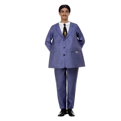 Afbeelding van Smiffys 52234L Addams Family Gomez Officieel gelicentieerd herenproduct, paars, maat L 106,7 tot 11,8 cm