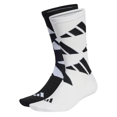 Afbeelding van adidas Performance Aeroready CREW LOGO Brand LOVE 2 Pairs Sportsokken White black, Maat: 46 48, black