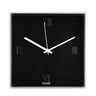 Afbeelding van Kartell Tic&amp;Tac Klok Zwart Pot Interieur