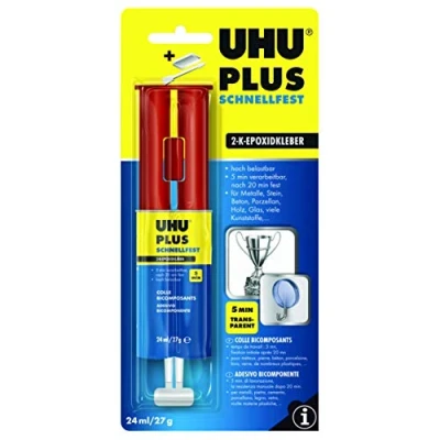 Image de UHU Colle à deux composants plus adhérence rapide, 27 g