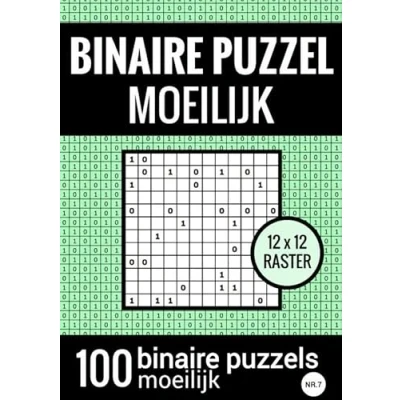 Afbeelding van Binaire Puzzel Moeilijk Puzzelboek met 100 Binairo‘s NR.7