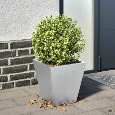 Afbeelding van vidaXL Plantenbak 30x30x30 cm gegalvaniseerd staal